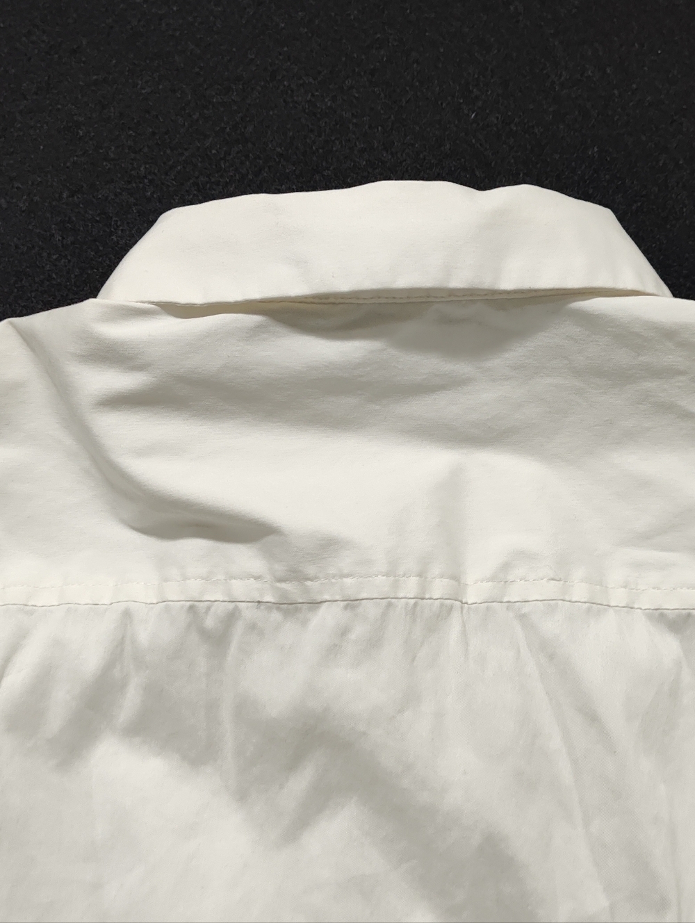 Ann Taylor Petite Women's 10p Collared Button Down 3/4 Sleeve Dress Shirt, White - Picture 6 of 7
